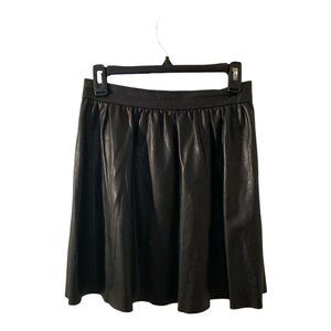 Faux Leather Skater Skirt- Size 2